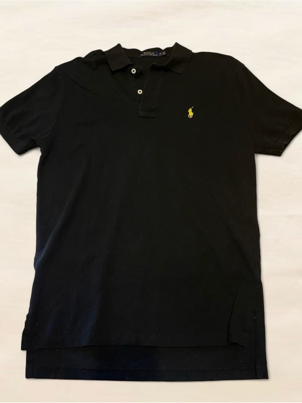 Polo by Ralph Lauren Black Polo with Yellow Pony Logo